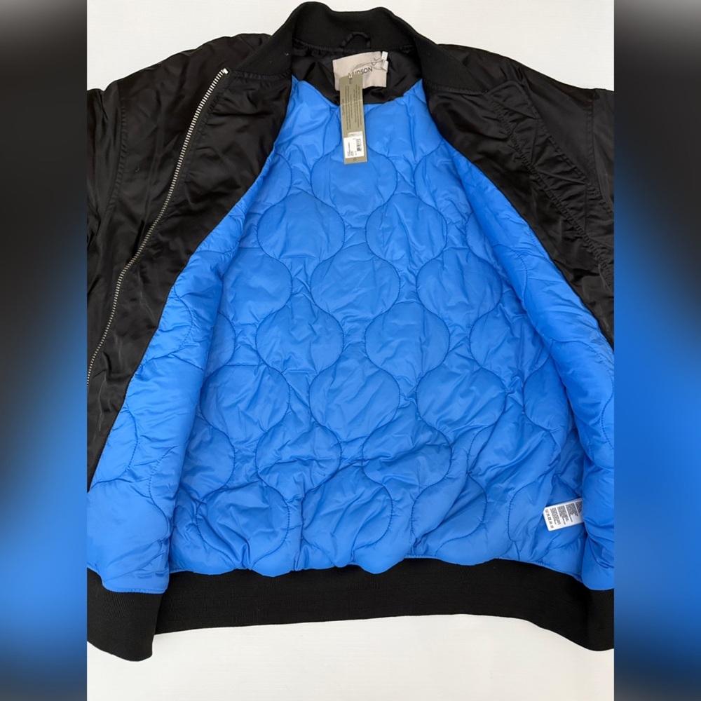 Hudson Jeans Black Bomber Jacket - Picture 8 of 16